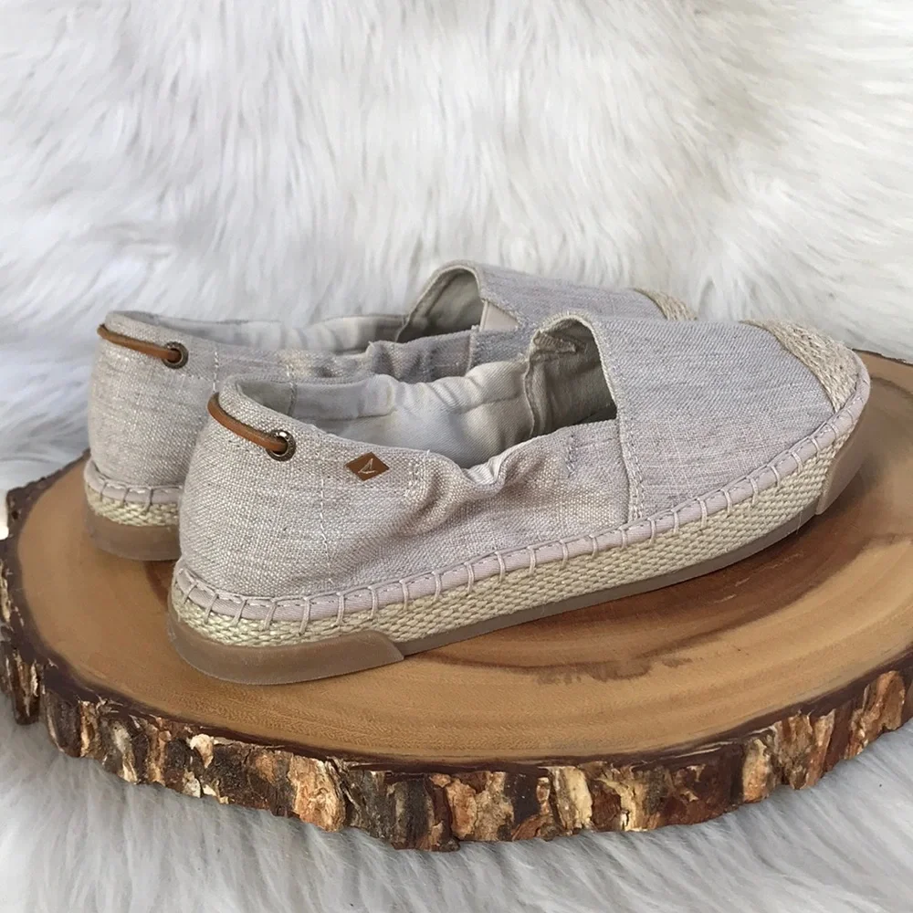 Sperry Women's Espadrille Slip-On Shoes in Natural Beige